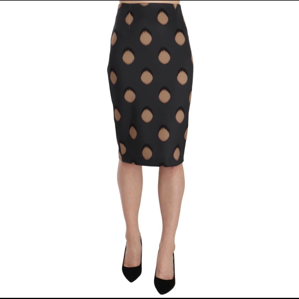 Anna Rachele Brown Pencil Skirt, Midi, Mobwife, Animal Print.